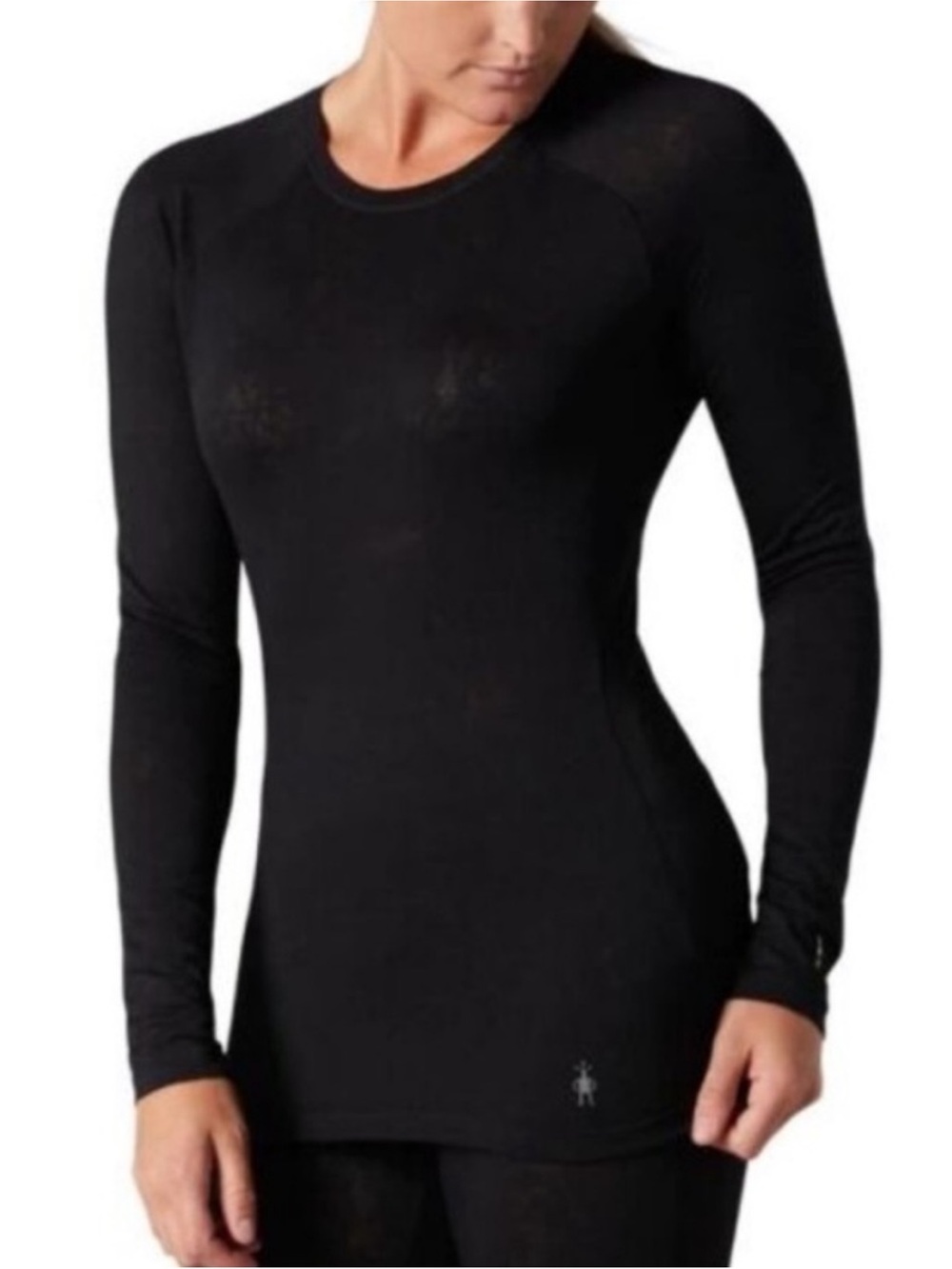 Smartwool Merino Wool 150 Long Sleeve Base Layer Top Black Small